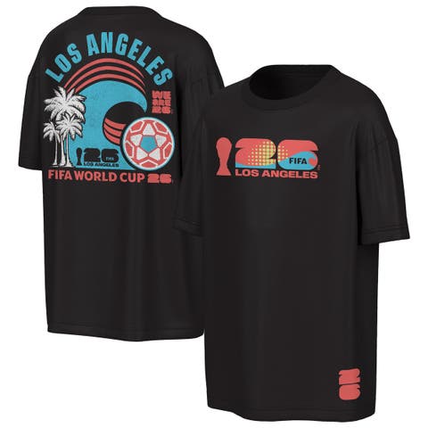 Men's Outerstuff Black FIFA World Cup 2026 Los Angeles Big City Poster T-Shirt