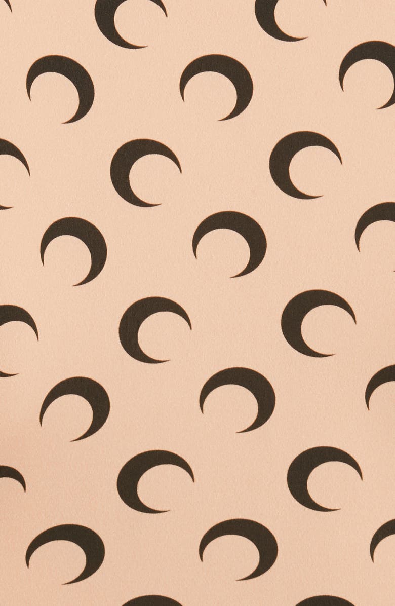 Marine Serre Upcycled Wool & Jersey Top, Alternate, color, 