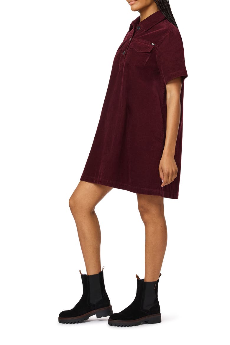 Corduroy Polo Dress, Alternate, color, FIG
