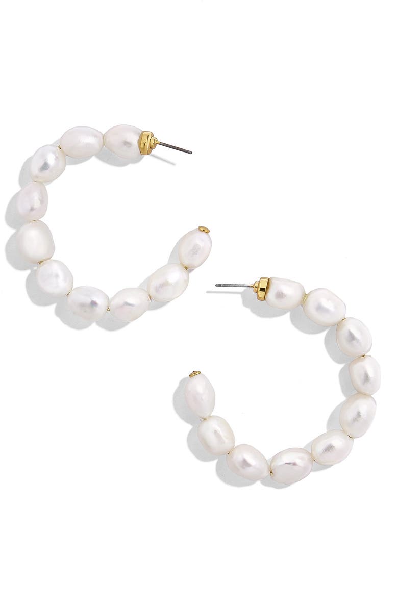 BaubleBar Dafina Hoop Earrings, Main, color, 