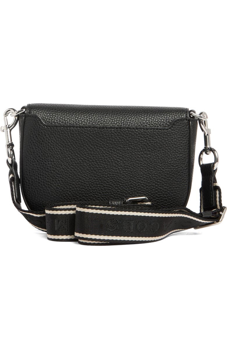 Marc Jacobs Signet Turn Lock Leather Saddle Bag, Alternate, color,
