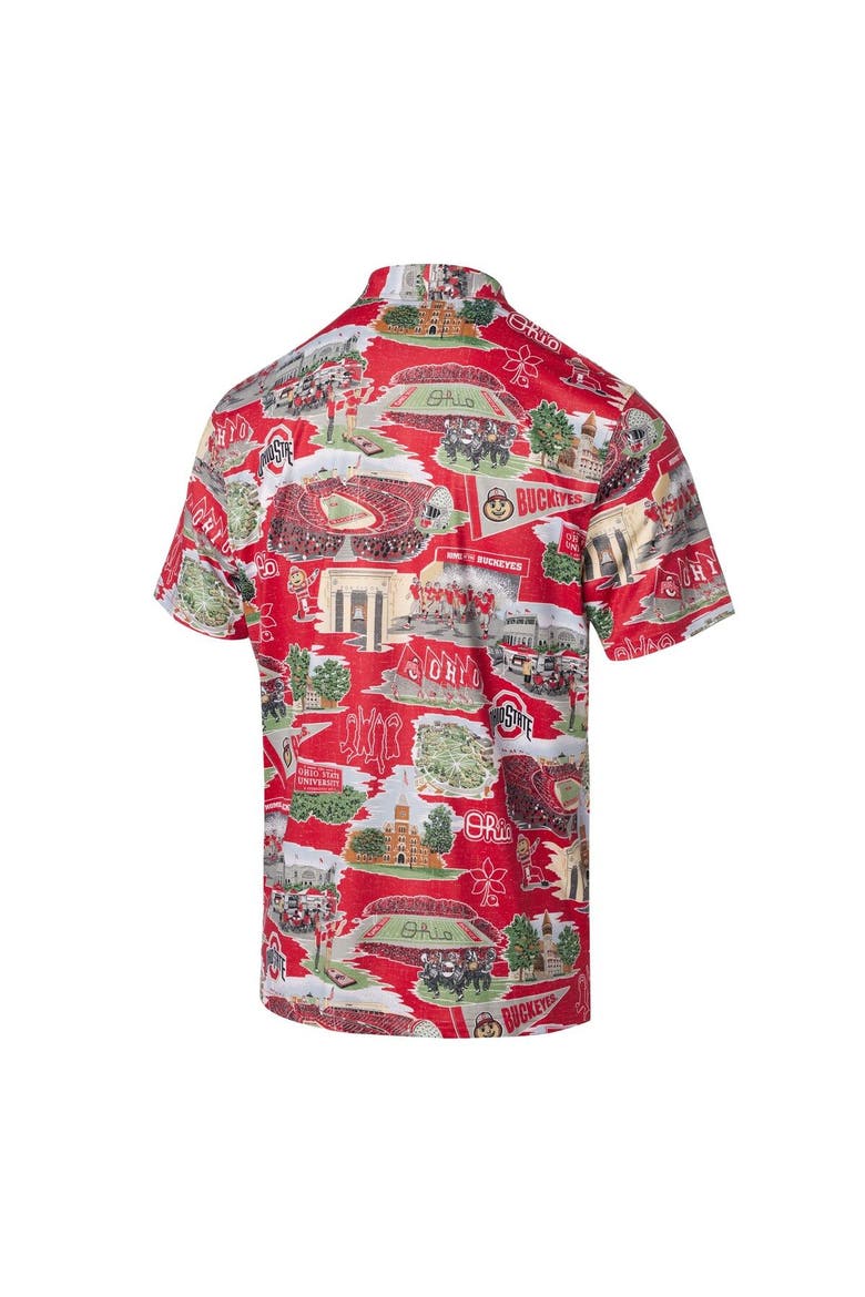 Men's Reyn Spooner Scarlet Ohio State Buckeyes Scenic Polo, Alternate, color, Scarlet