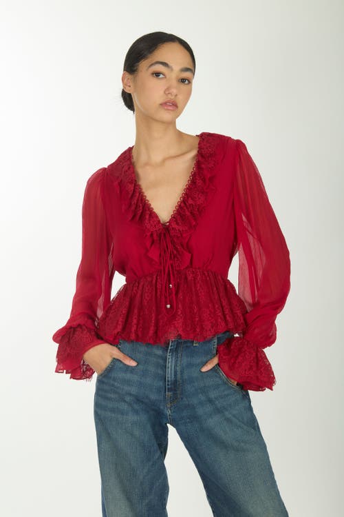 Secret Mission Milana Top In Red