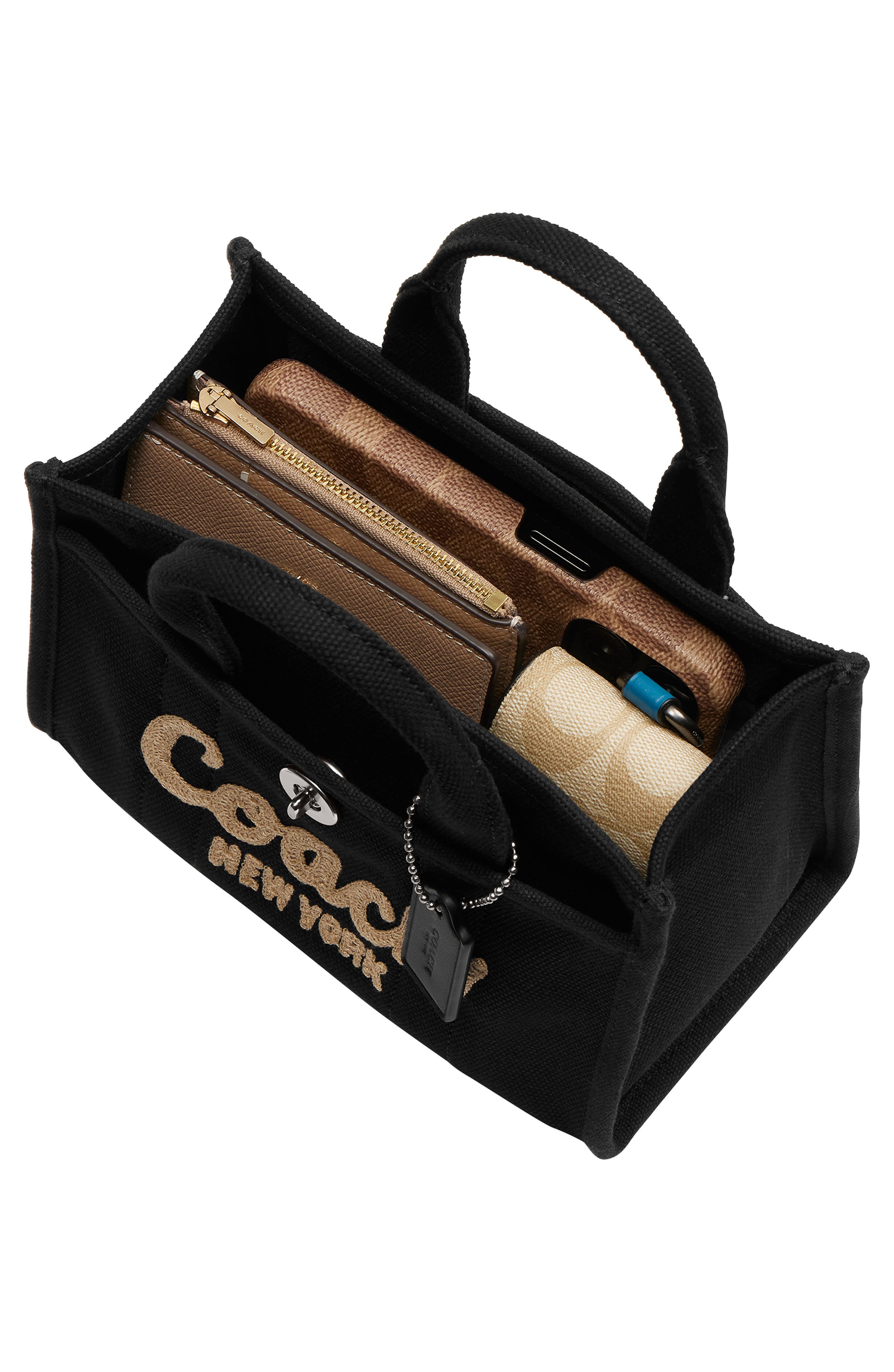 COACH Canvas Cargo 20 Tote, Alternate, color, Lh/Black