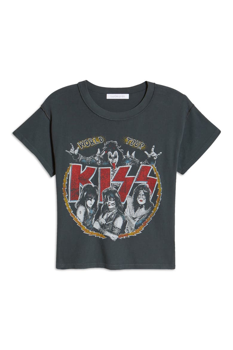 KISS World Tour Graphic Tee, Alternate, color, VINTAGE BLACK