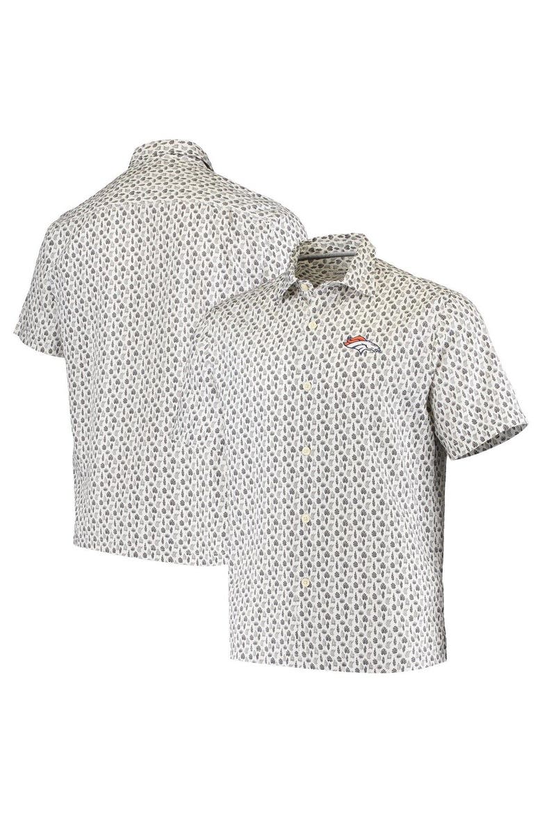 Men's Tommy Bahama White Denver Broncos Baja Mar Woven Button-Up Shirt, Alternate, color, White