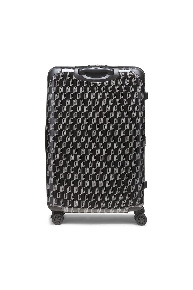 Bon Voyage Upright Suitcase, Alternate, color, Black/Grey