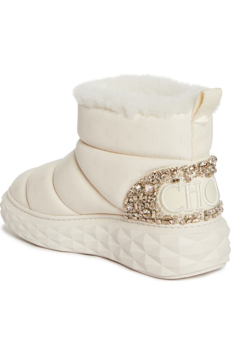Jimmy Choo Xan Embellished Wedge Puffer Boot, Alternate, color,
