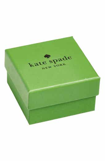 Kate Spade New York crystal drop huggie hoop earrings