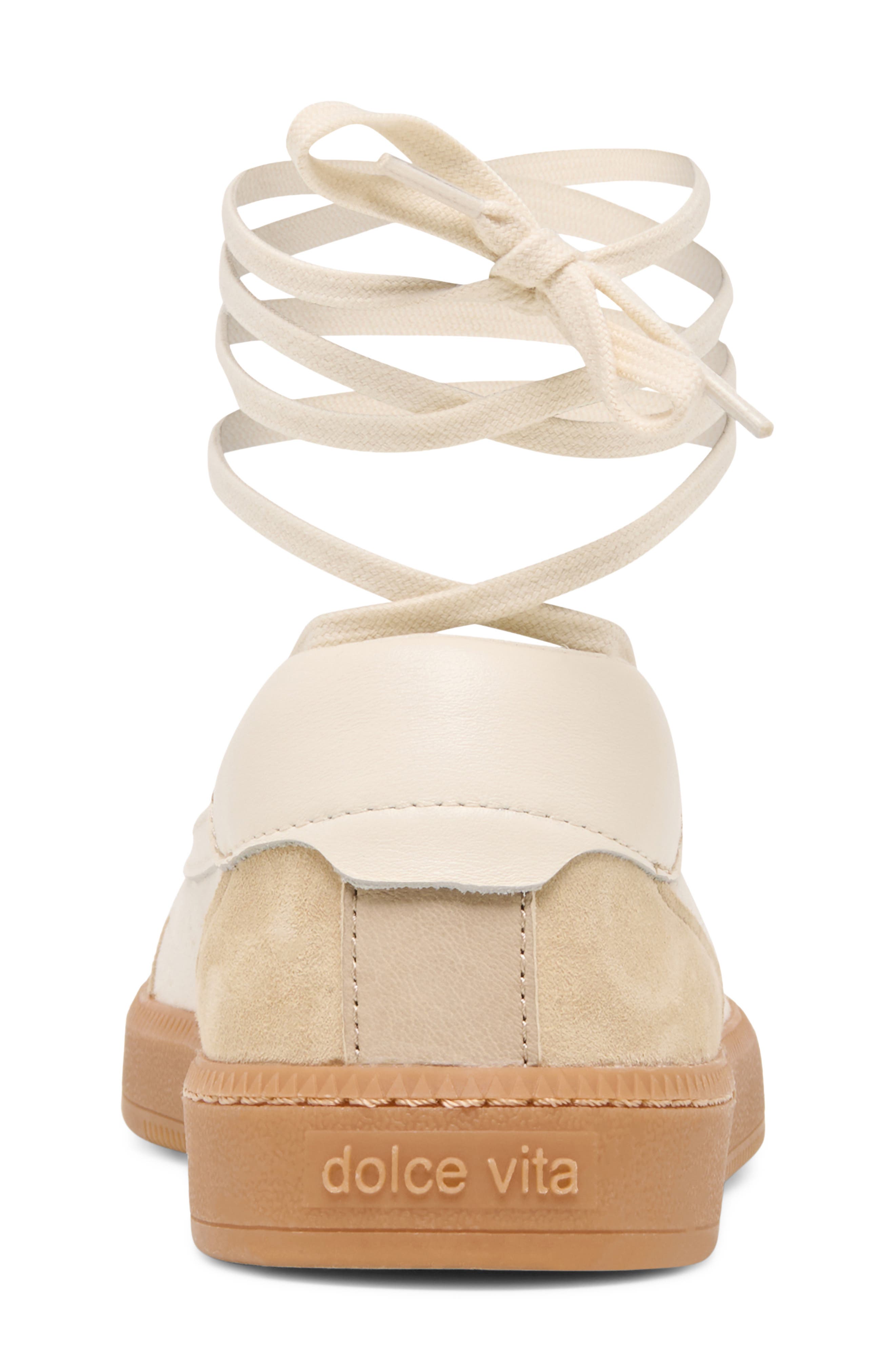 Nyomie Wraparound Ankle Strap Sneaker, Alternate, color, IVORY MULTI LEATHER