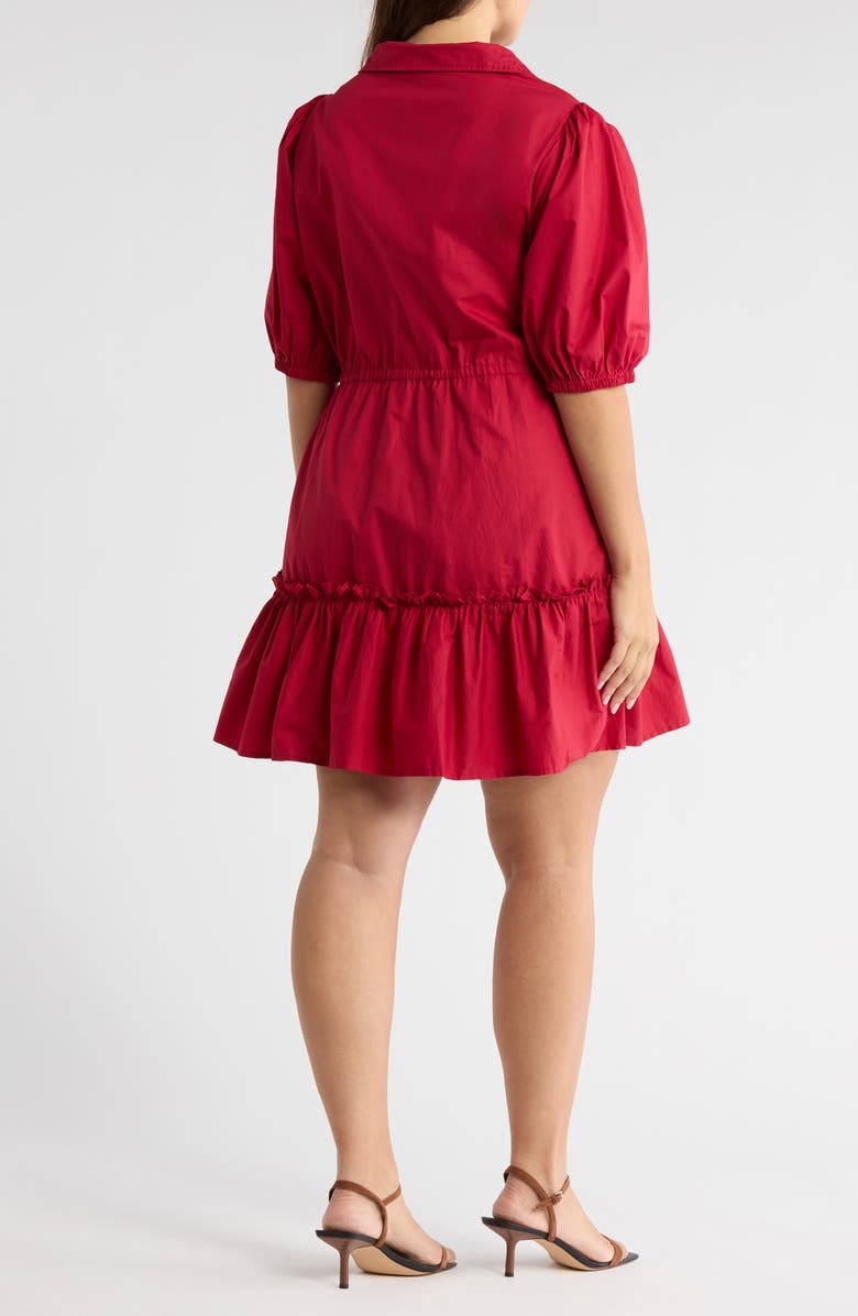 SUGARLIPS Stacie Cotton Shirtdress, Alternate, color, Cherry