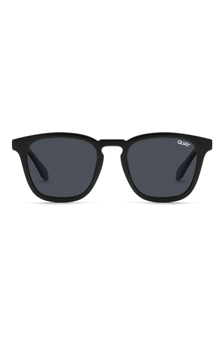 Jackpot 50mm Polarized Round Sunglasses, Main, color, BLK SMKPOL