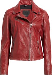 MAURITIUS Christy Leather Moto Jacket