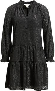 Caslon® Long Sleeve Tiered Dress
