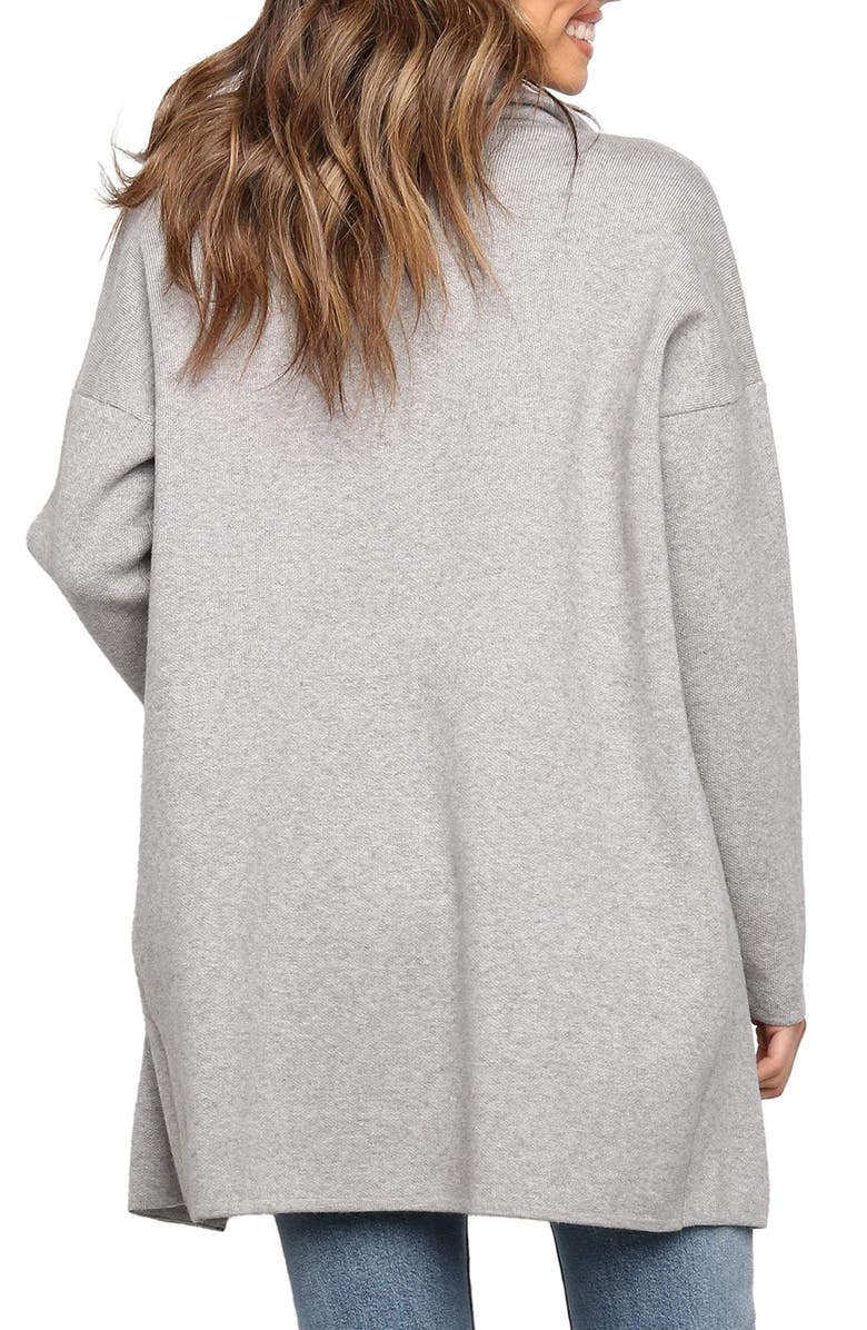 Petal & Pup Lenore Longline Cardigan, Alternate, color, Grey