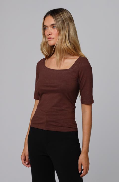 Hemp Essentials Asymmetrical Neckline Tee