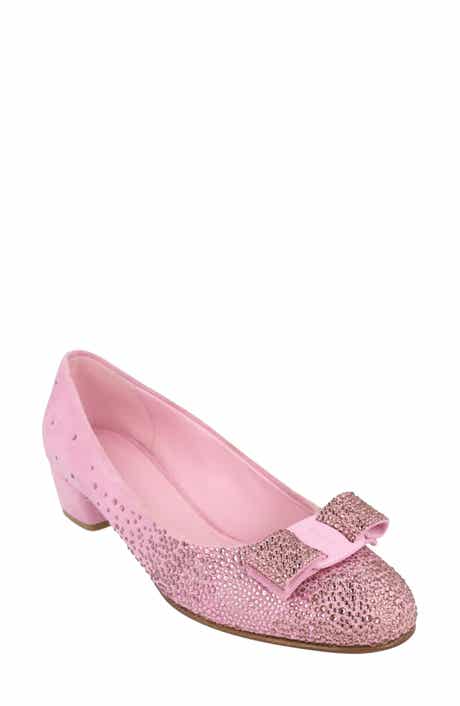 Vara Crystal Embellished Leather Pump