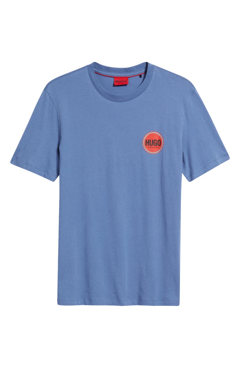 HUGO Danetchorb Logo Graphic T-Shirt, Alternate, color, Open Blue