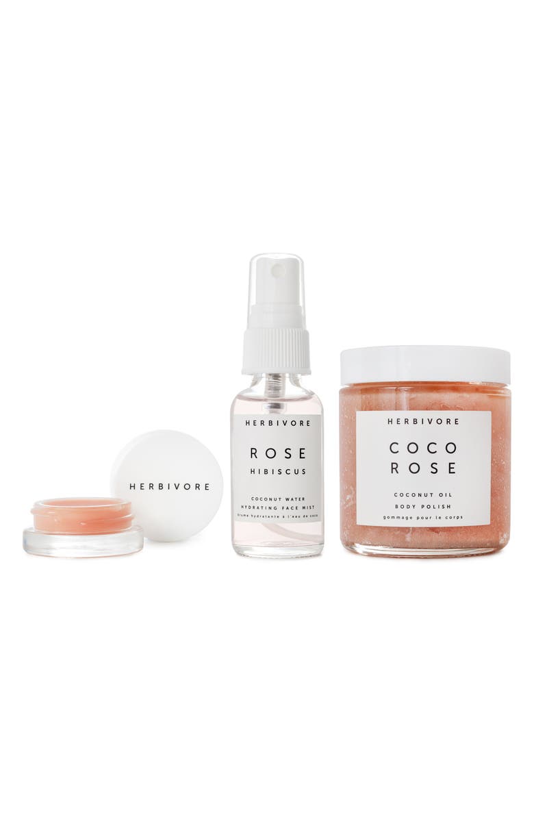 Herbivore Botanicals Coco Rose Luxe Hydration Trio, Main, color,