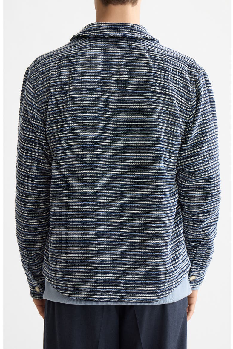 Stripe Structured Overshirt, Alternate, color, BLUE STRIPE