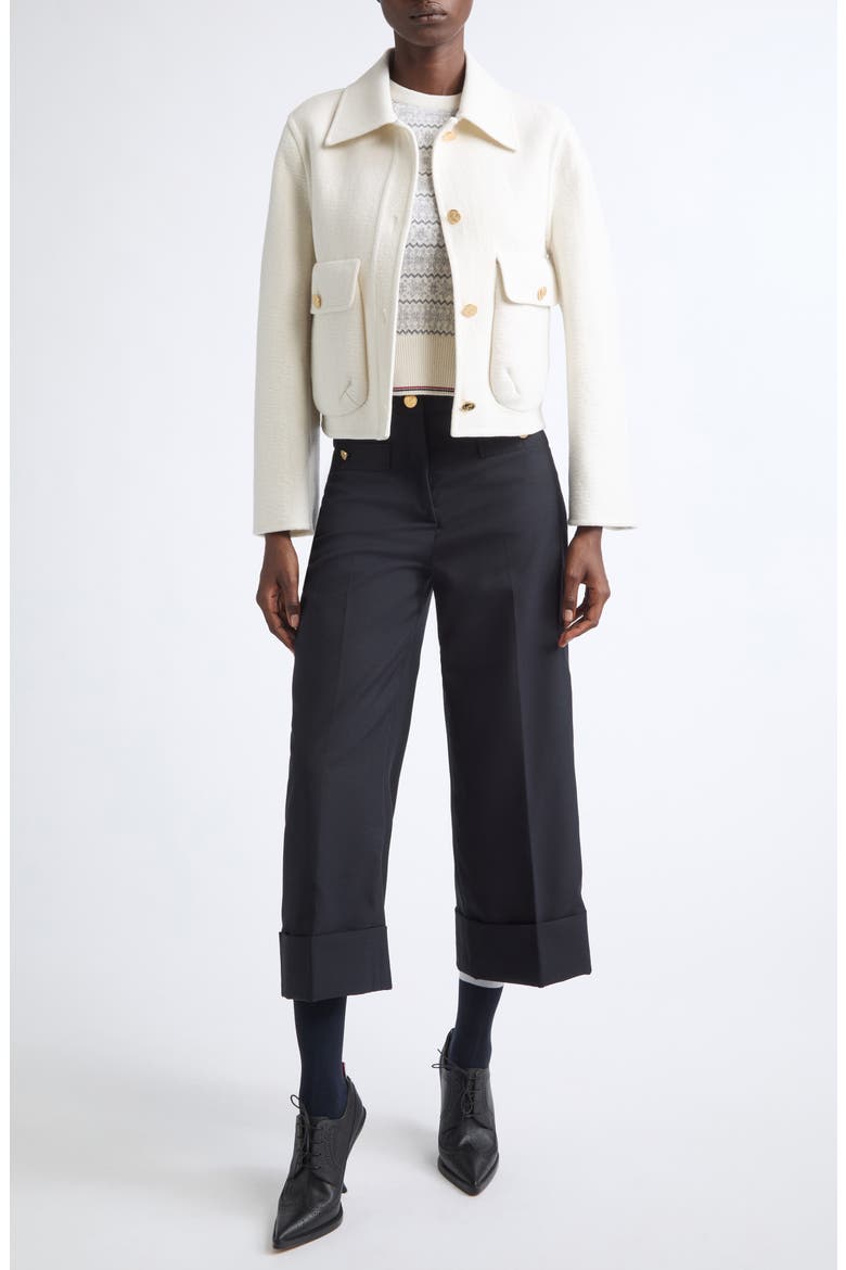 Hopsack Suiting Trousers, Alternate, color, NAVY