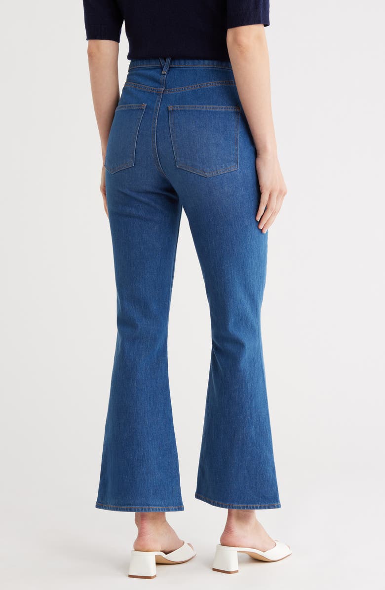 Veronica Beard Carson High Waist Ankle Flare Leg Jeans, Alternate, color, Cornflower