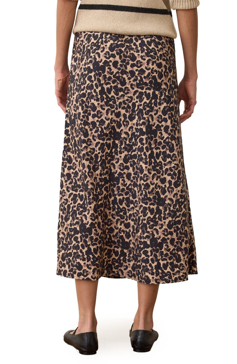 Marine Layer Avery Leopard Midi Skirt, Alternate, color, Leopard