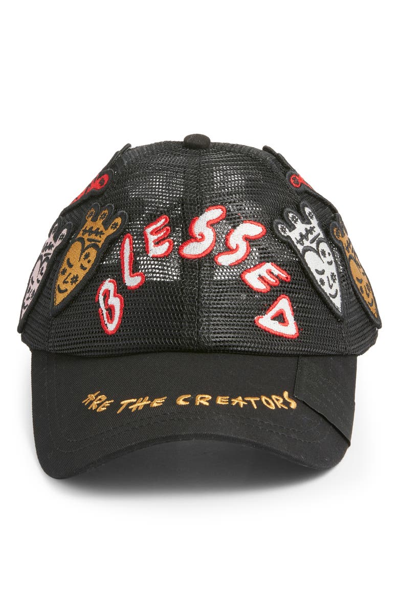 VIC GARCIA WORLD Blessed Snapback Trucker Hat, Alternate, color,