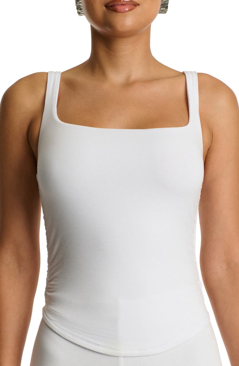 Naked Wardrobe Smooth Tank, Main, color, White
