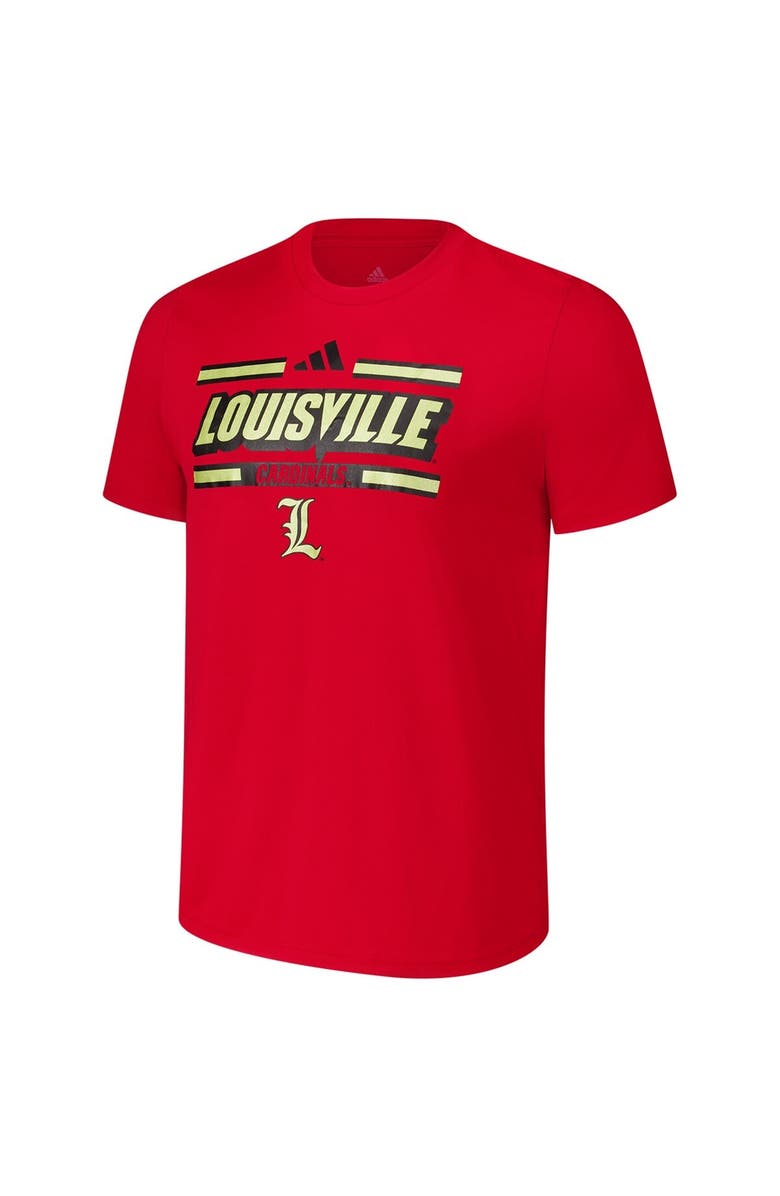 adidas Men's adidas Red Louisville Cardinals Strategy Pre-Game T-Shirt, Alternate, color, Red