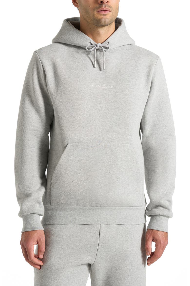Signature Regular Fit Hoodie, Main, color, Marl Grey