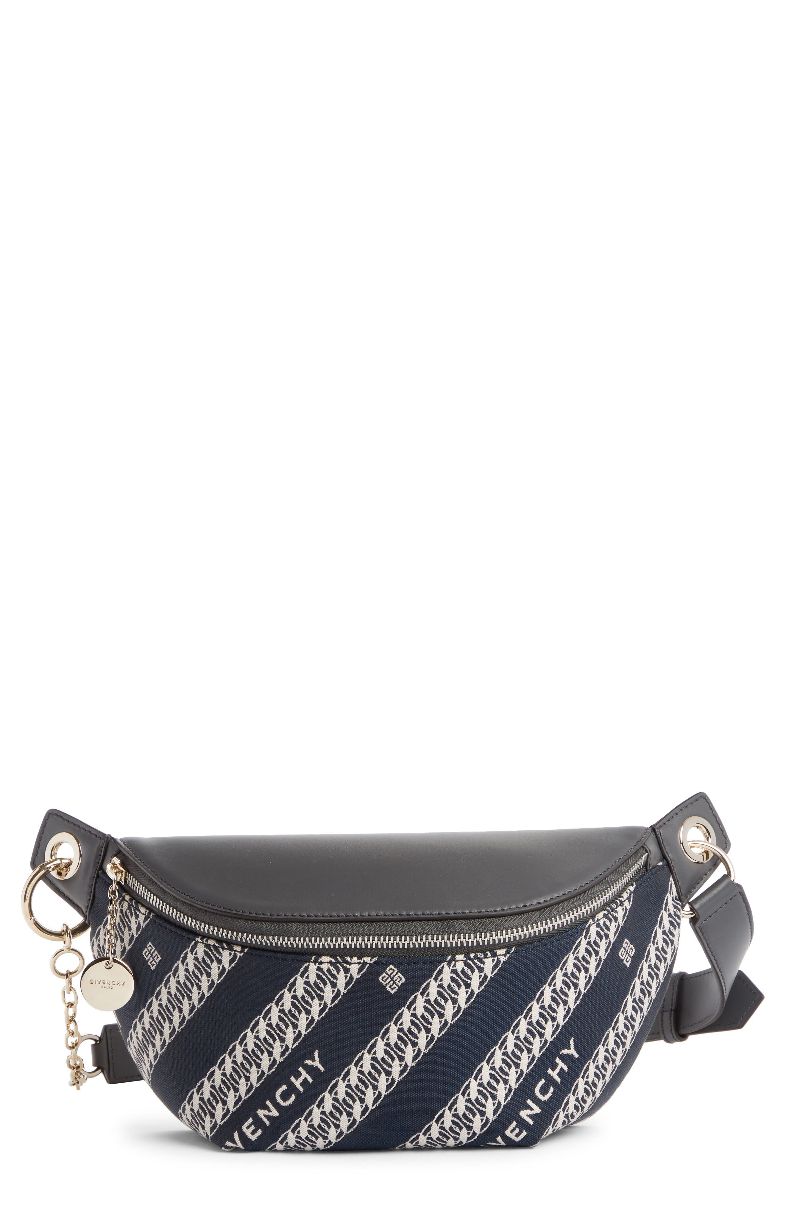 Givenchy Chain Print Canvas Belt Bag, Main, color, 