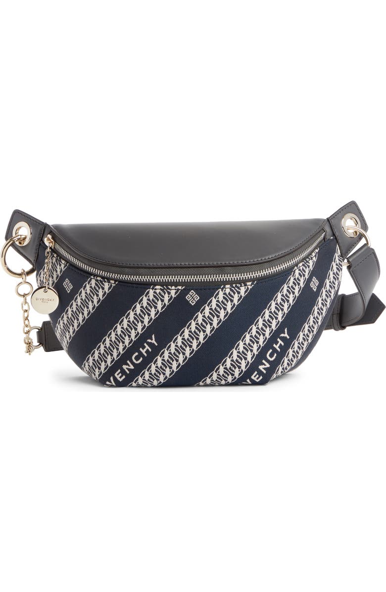 Givenchy Chain Print Canvas Belt Bag, Main, color,