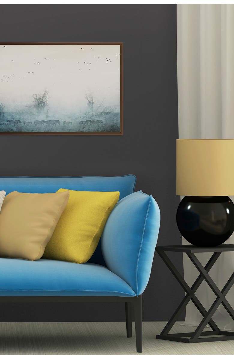 PTM IMAGES Small Crossing Mist Canvas Wall Art, Main, color, 