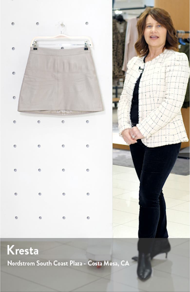 Marrie Leather Miniskirt, sales video thumbnail