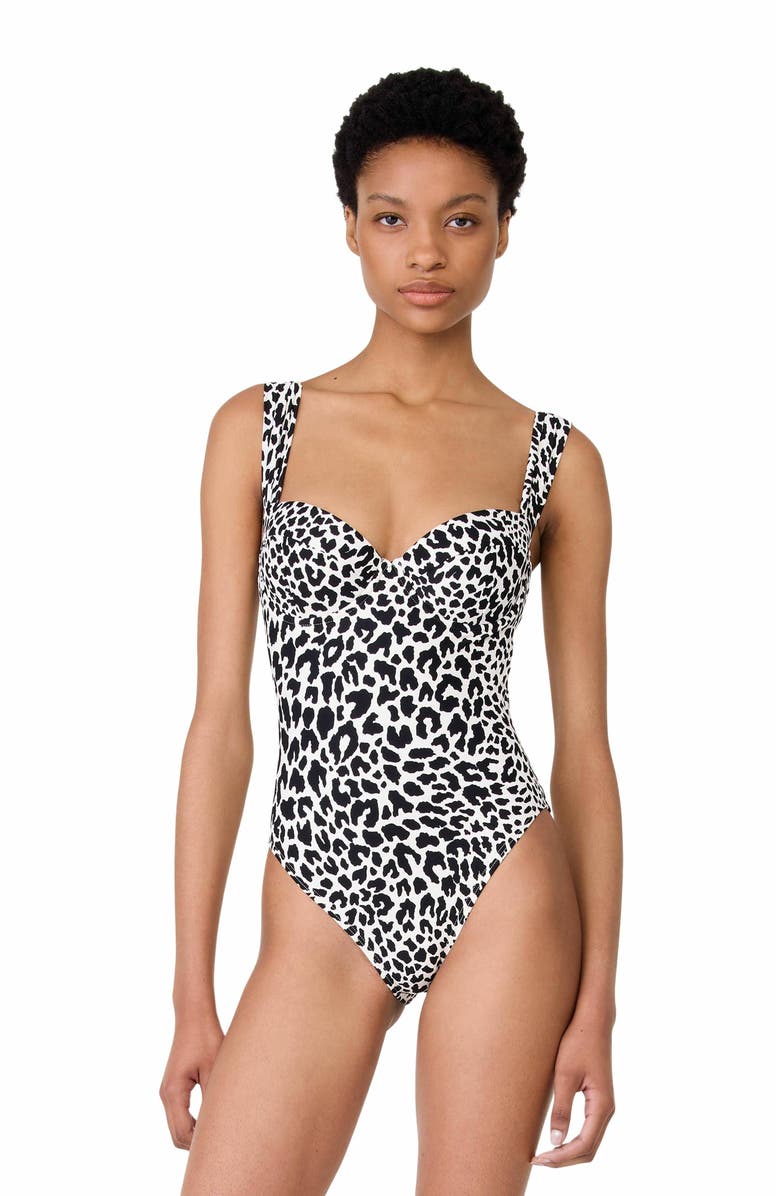 Kate Spade New York Underwire One Piece Swimsuit, Main, color, 
