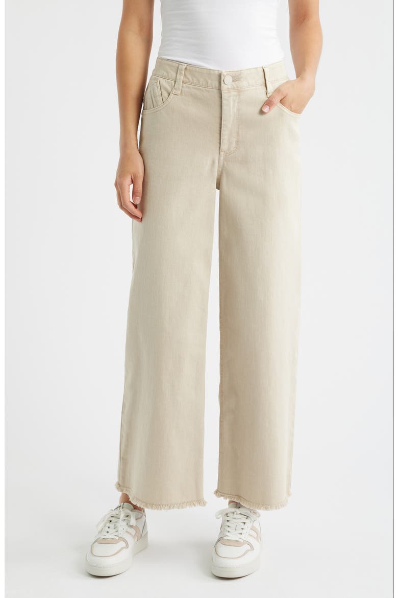 Wyatt Skyrise High Waist Ankle Wide Leg Jeans, Main, color, BIRCH