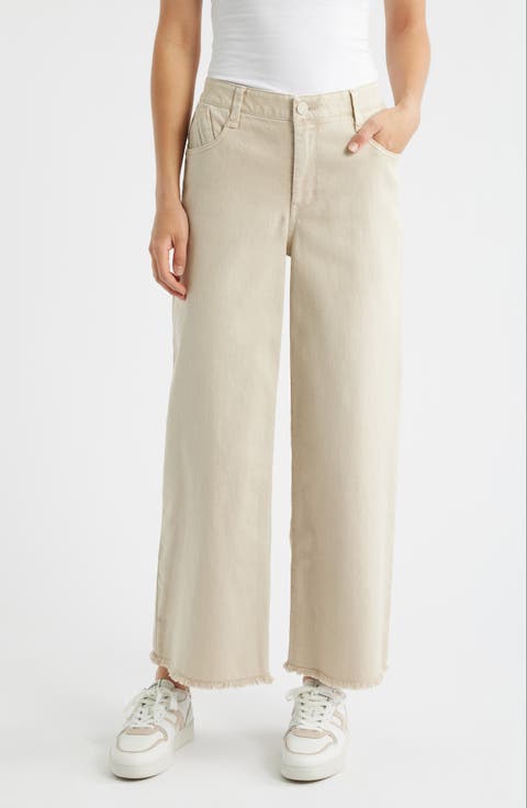 Wit & Wisdom Wyatt Skyrise High Waist Ankle Wide Leg Jeans (Regular & Petite)