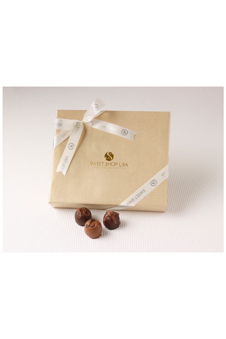 18 Piece Assorted Truffles Everyday Box, Main, color, GOLD