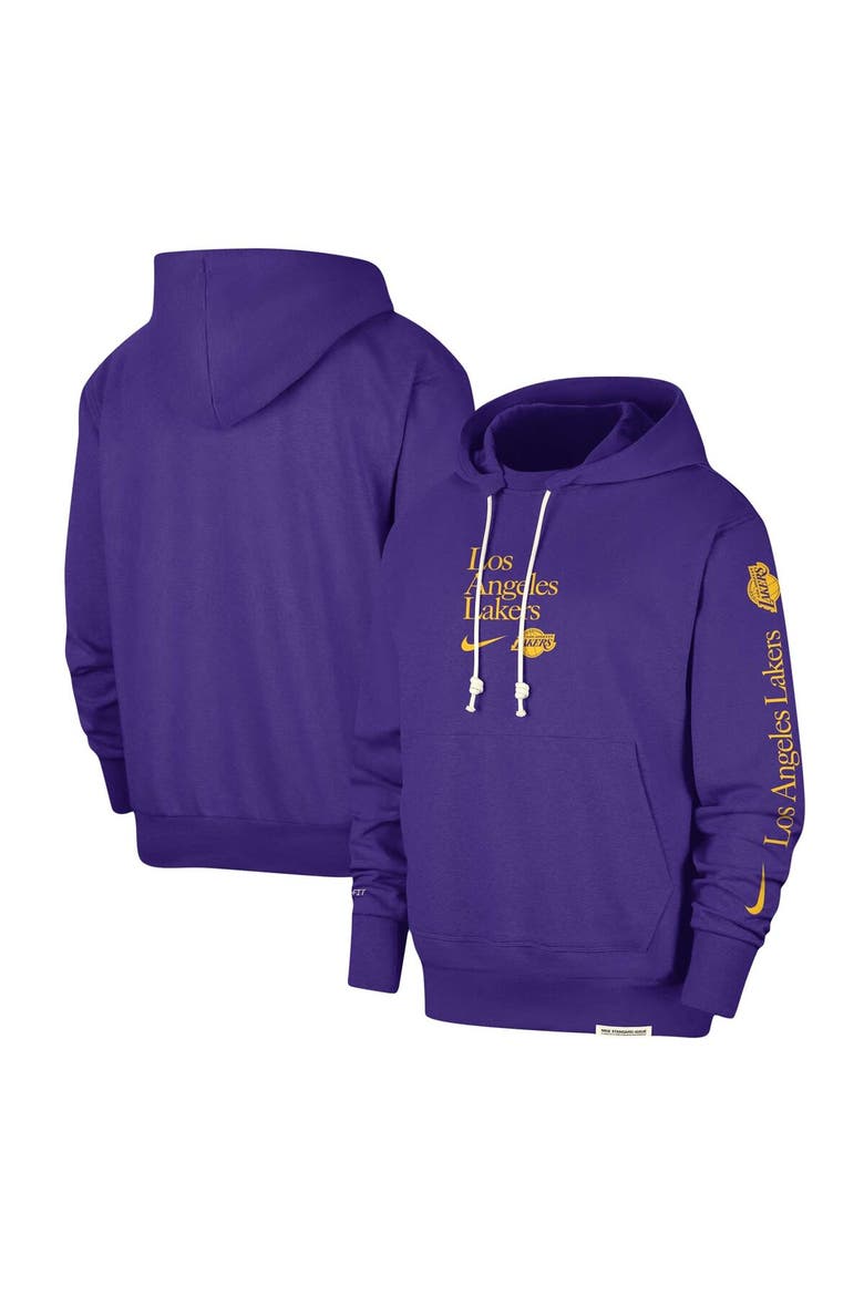 Men's Nike Purple Los Angeles Lakers Authentic Performance Pullover Hoodie, Main, color, Purple