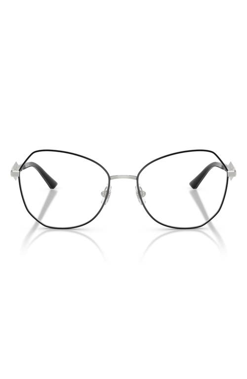 Jimmy Choo 55mm Round Optical Glasses In Gray