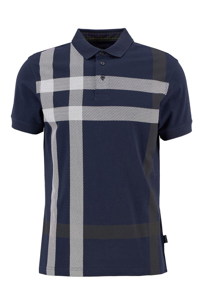 Blaine Tartan Polo, Alternate, color, NAVY
