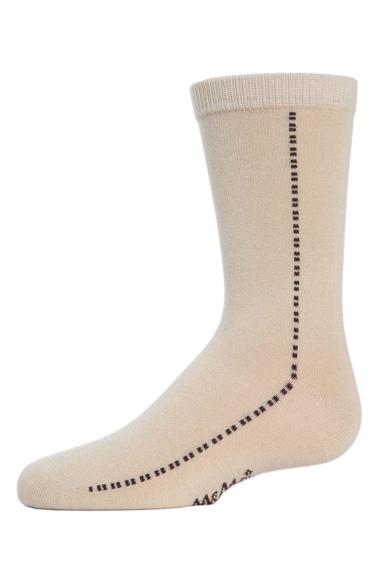 Dots On Down Mercerized Socks, Main, color, Tan