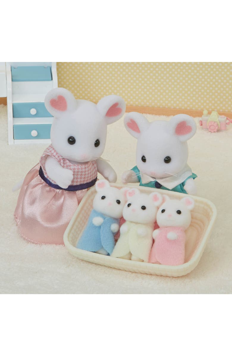 Calico Critters Marshmallow Milk Triplets, Alternate, color, Multi