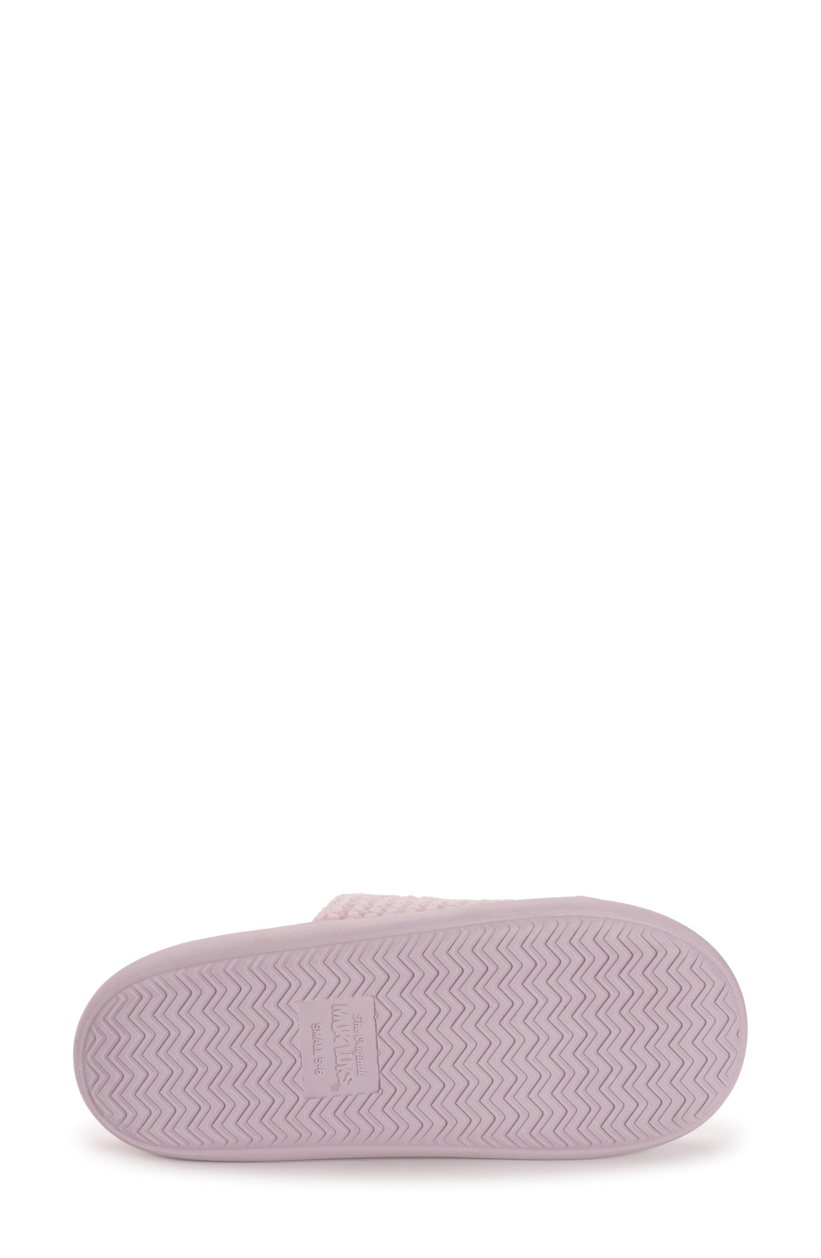 Marsai Faux Shearling Slipper, Alternate, color, DUSTED LAVENDER KNIT