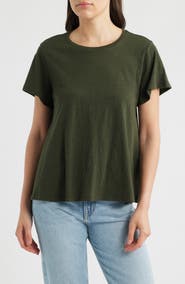 Eileen Fisher Crewneck Organic Cotton T-Shirt