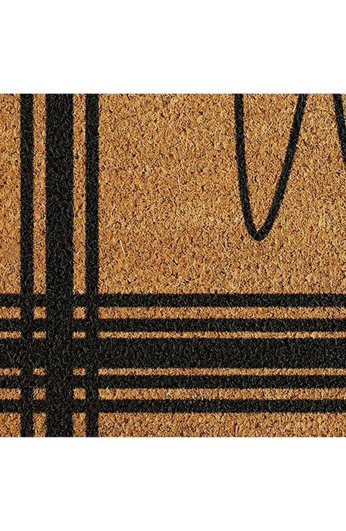 Design Imports Welcome Coir Doormat In Black