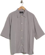AllSaints Rialto Cotton Short Sleeve Button-Up Shirt