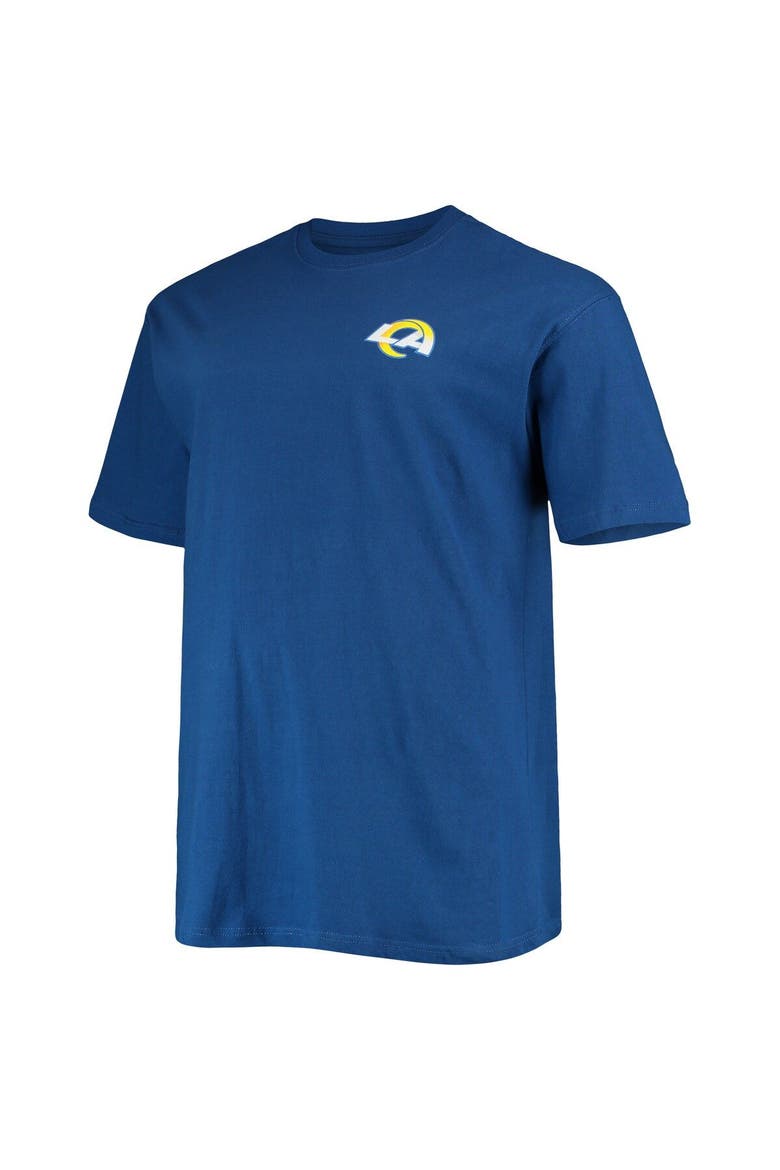 Men's Fanatics Branded Royal Los Angeles Rams Big & Tall #1 Dad 2-Hit T-Shirt, Alternate, color, Royal