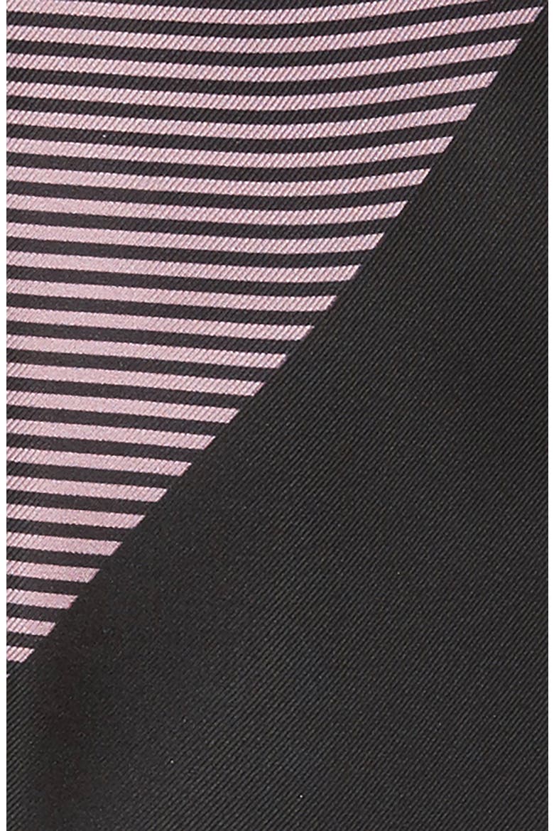 Mega Check Silk Skinny Scarf, Alternate, color, PALE LILAC